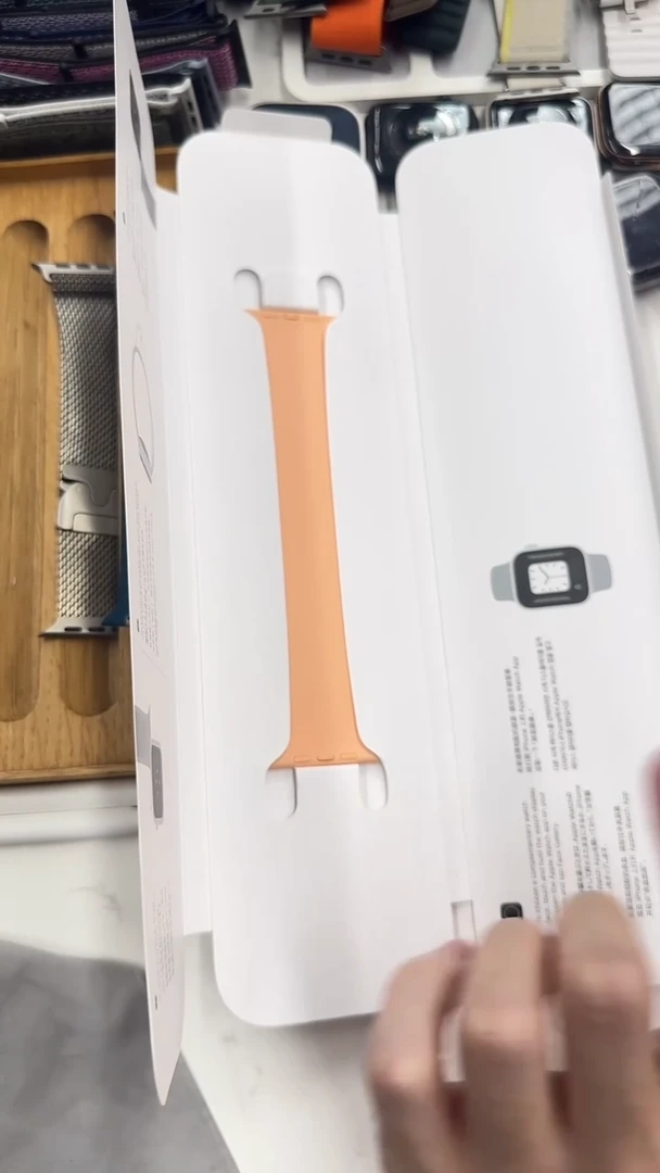 准新品1894号 大表盘 香橙冰沙单圈硅胶 7号