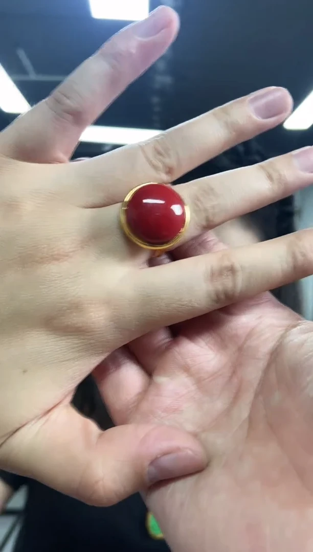 【闪购商品】玛瑙/玉髓戒指未镶嵌多样性发其一颜色微差