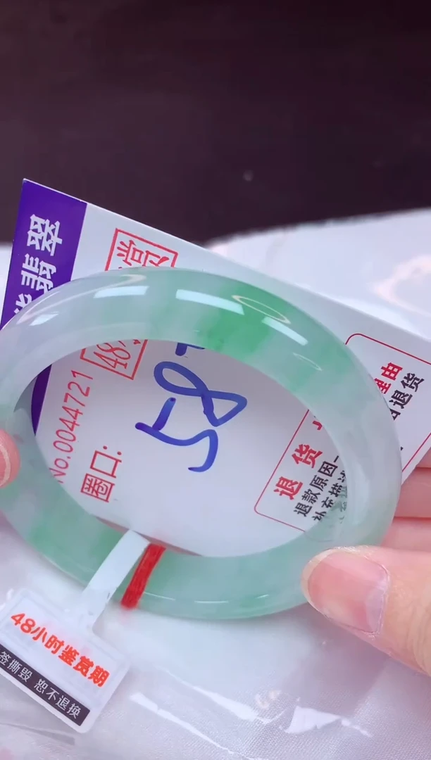 未镶嵌手镯翡翠58（48小时鉴赏期 ）
