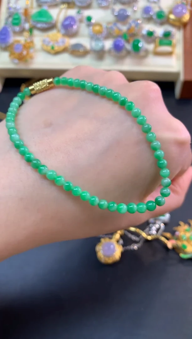 未镶嵌手串翡翠手串|2300+115