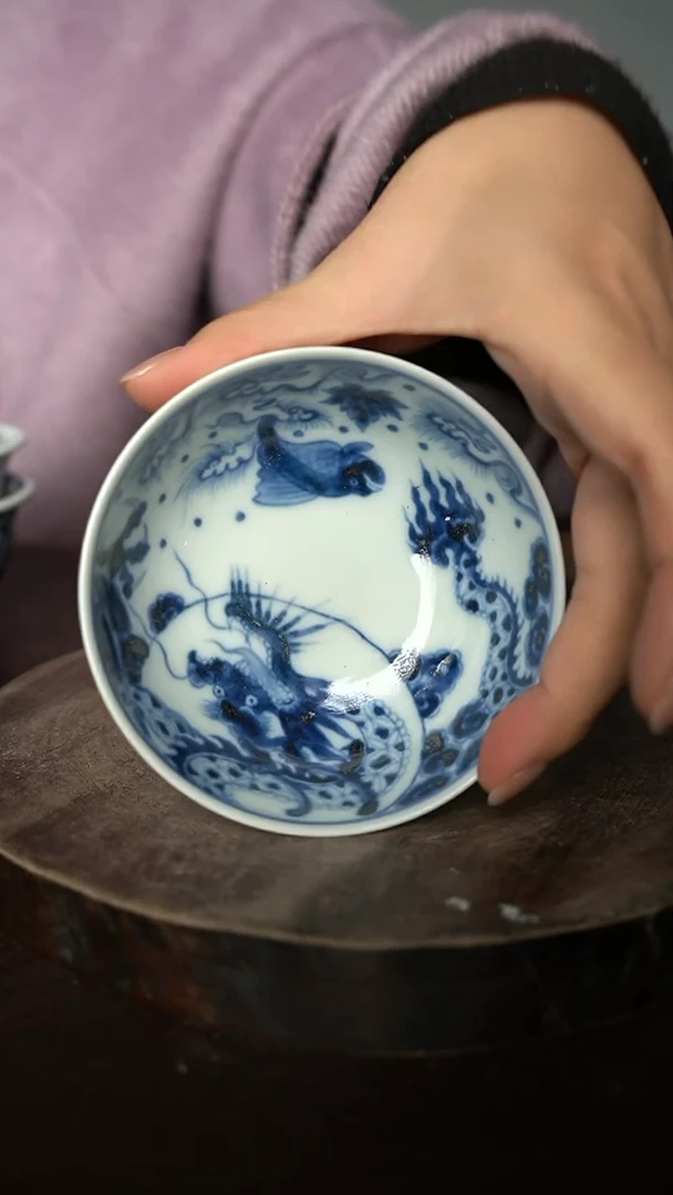 【闪购商品】微瑕福利-柴窑鱼化龙普洱杯