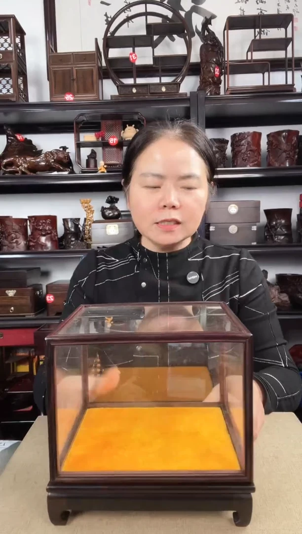 木老李红木工艺品2号玻璃罩
