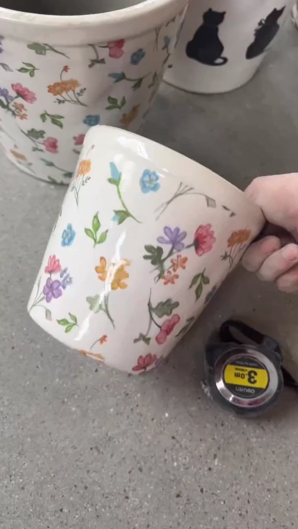 【闪购商品】陶瓷花盆14CM内口13CM