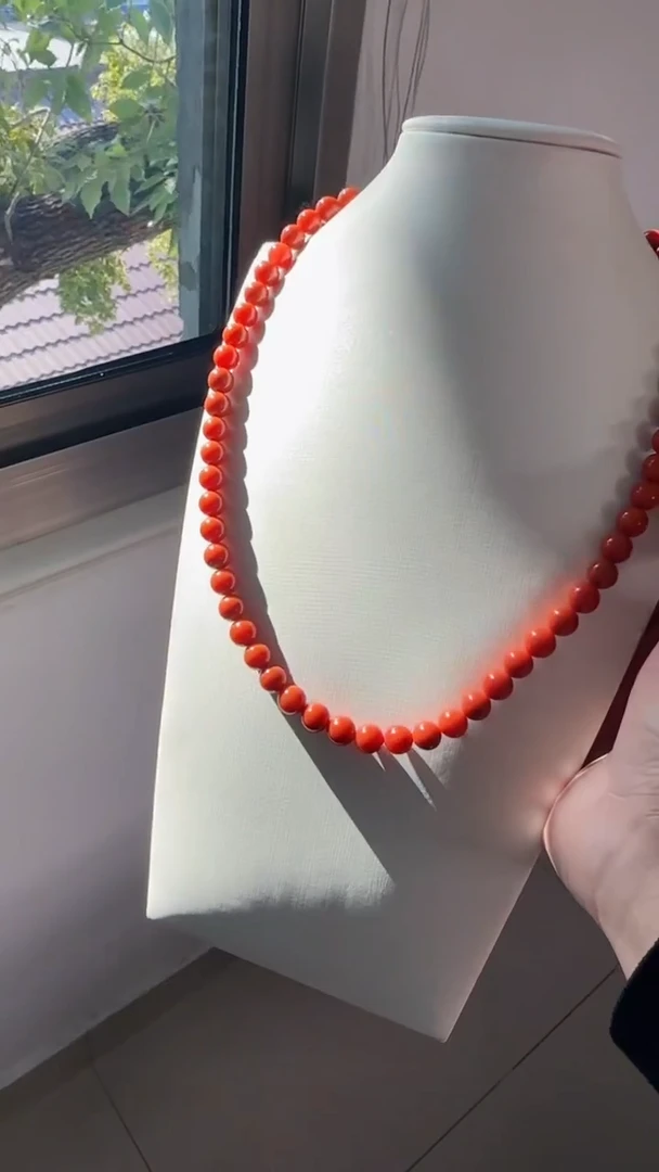 未镶嵌多样性发一件南红玛瑙【云端】颈链9mm保山圆珠锁骨链