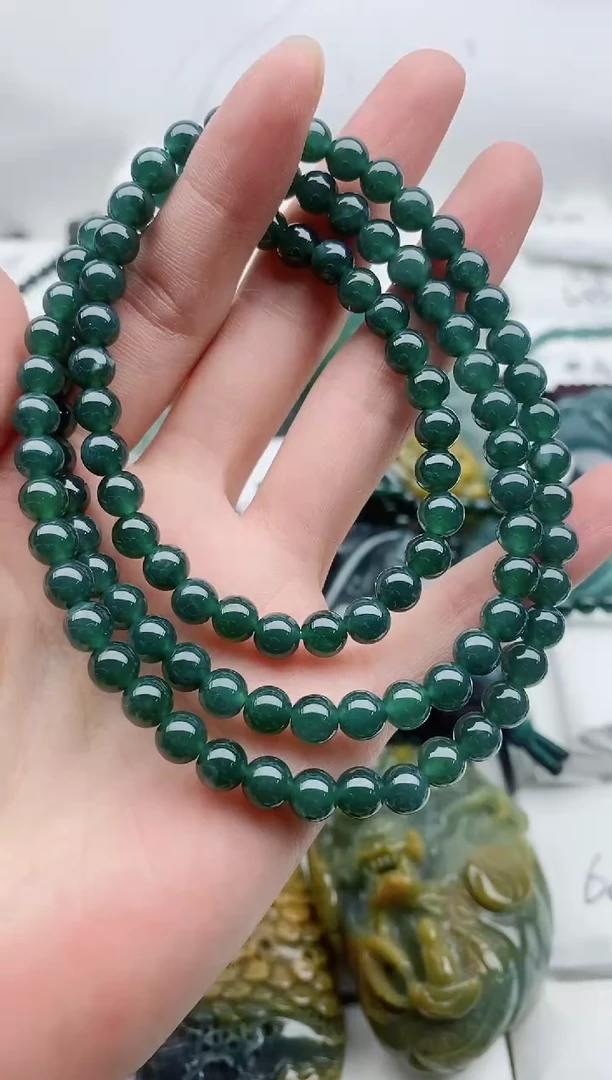 颈饰未镶嵌翡翠宝*8
