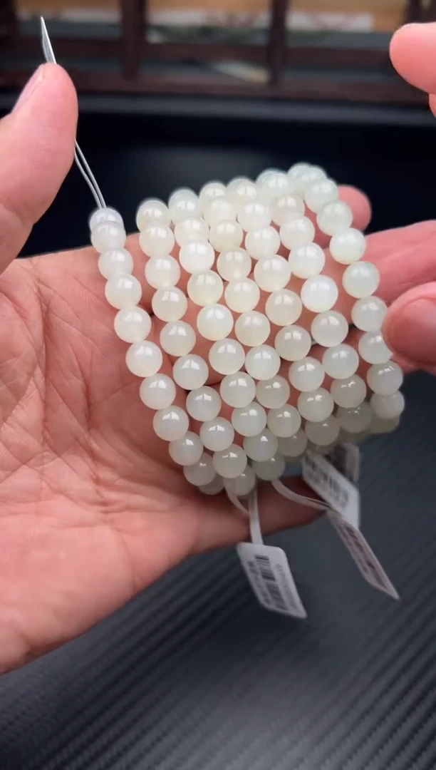 未镶嵌手串和田玉于田微色差卡8多样性发货拍一发一