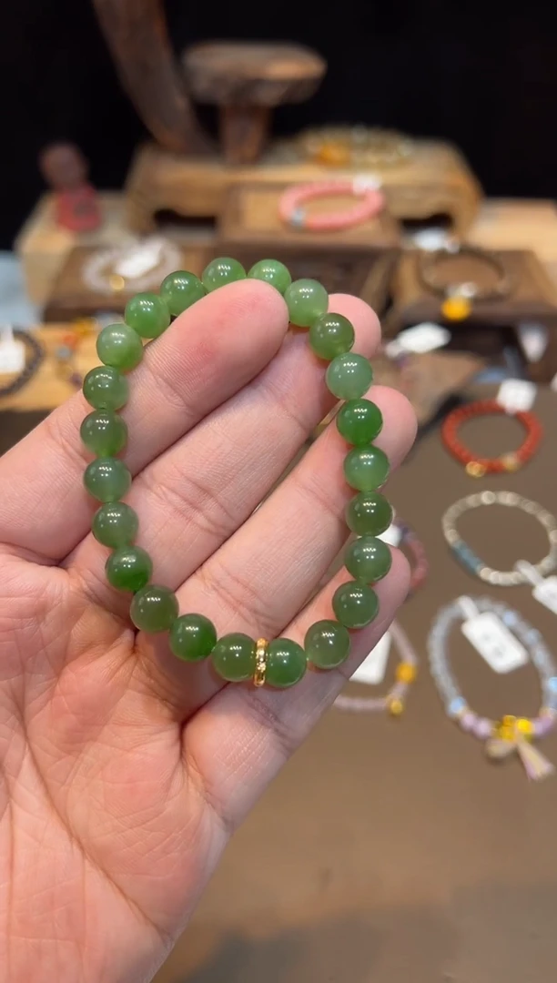 【闪购商品】和田玉手饰18K金镶嵌手饰@@0919