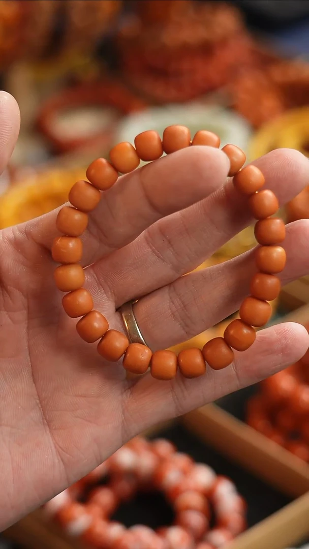 手链蜜蜡未镶嵌9-10老蜡单圈