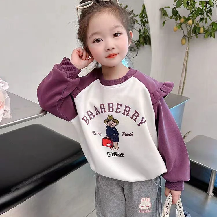 27031女童卫衣秋装新款洋气女宝初秋季上衣小女孩衣服儿童春秋款