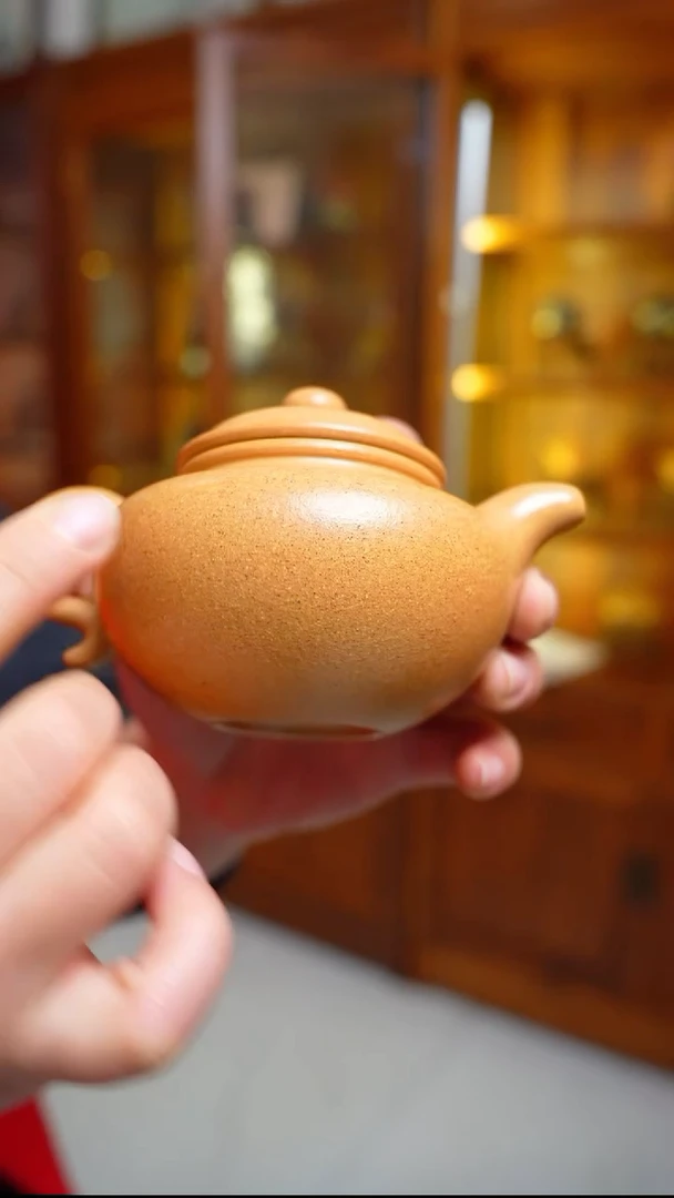 茶壶紫砂冷金黄 仿古
