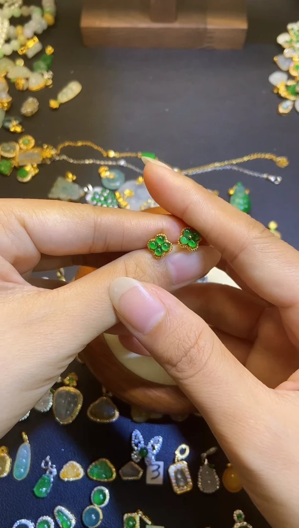 吊坠(不含链)银S925镶嵌翡翠1