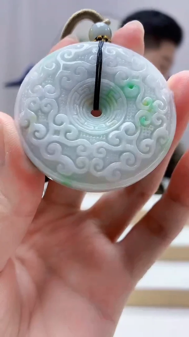 未镶嵌定制翡翠4917zm-毛货挂件扣子103