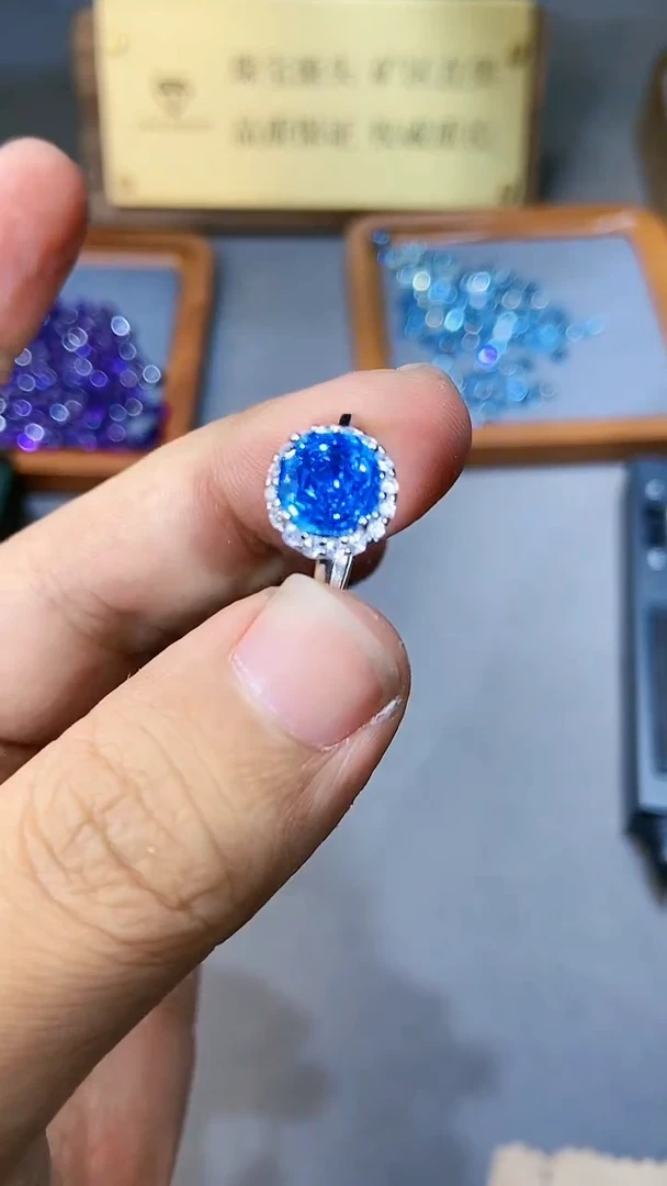 【闪购商品】托帕石戒指银S925镶嵌1564