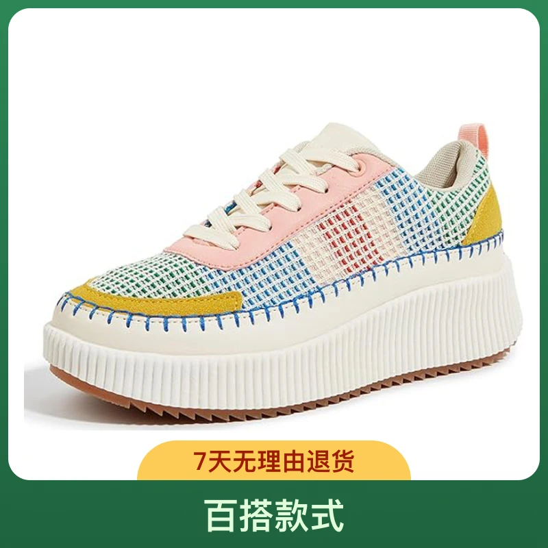 休闲厚底增高时尚休闲百搭夏季透气网面女鞋温州春季