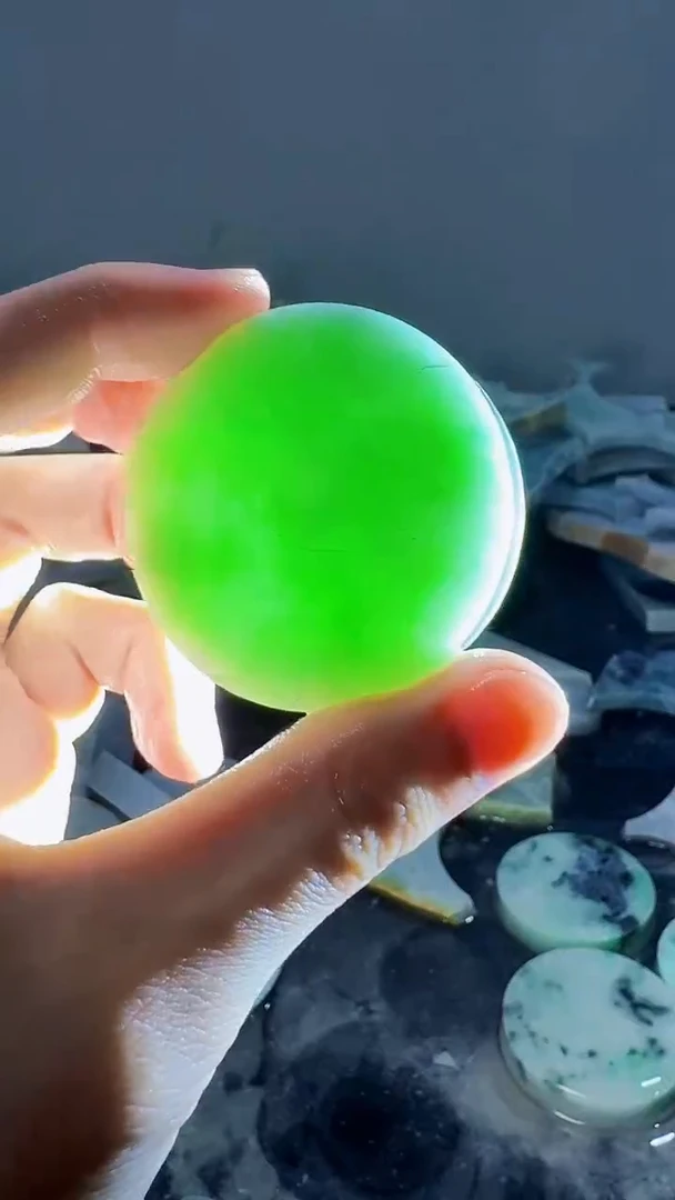 裸石翡翠缅甸翡翠A货文148