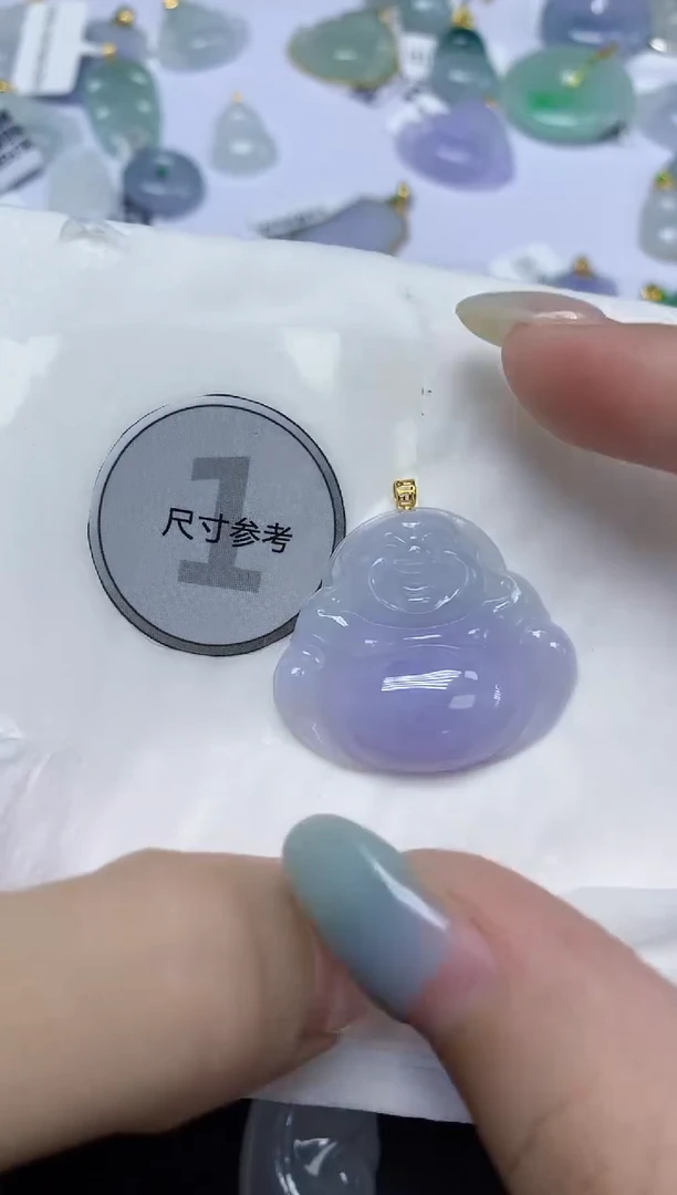 翡翠18K金镶嵌颈饰天然缅甸翡翠A货百元以上9元证书费自理