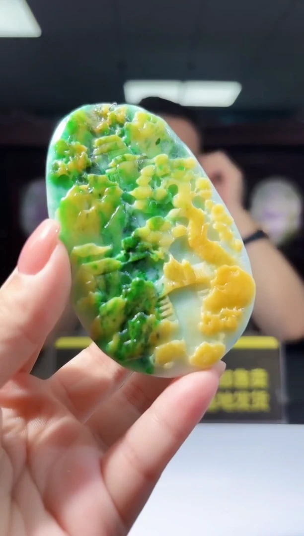 未镶嵌定制翡翠01/0918/C/发其一件/山水