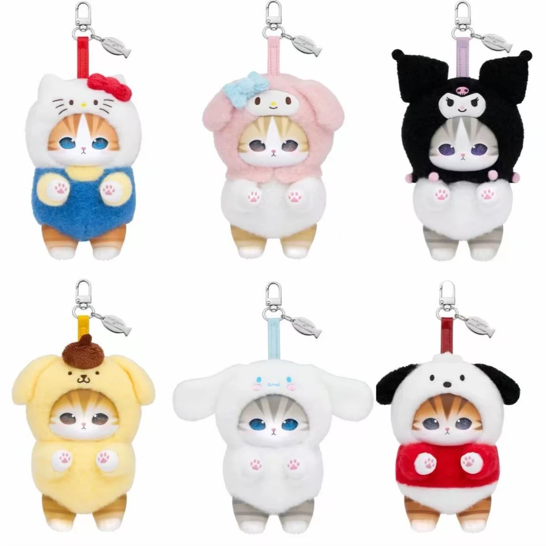 【日谷】三丽鸥(Sanrio)鲨鱼猫联名植绒摆件吧唧立牌收藏盲盒(代拆)