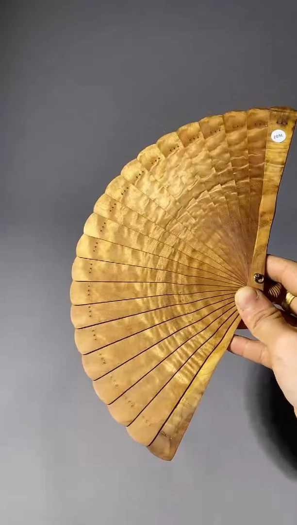 金丝楠209号15cm小叶桢楠扇子掌中扇