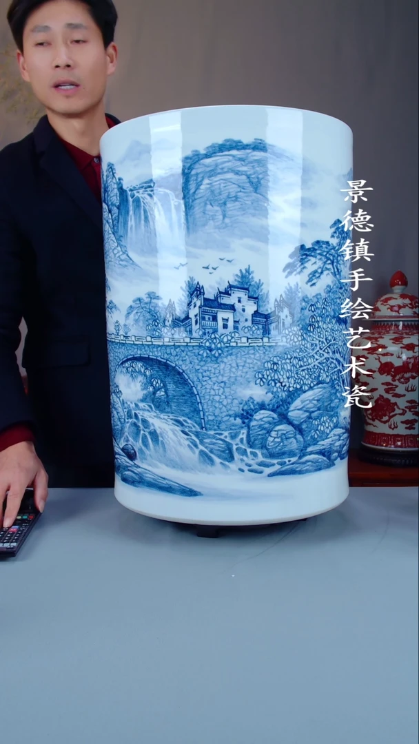 摆件景德镇手工手绘陶瓷34