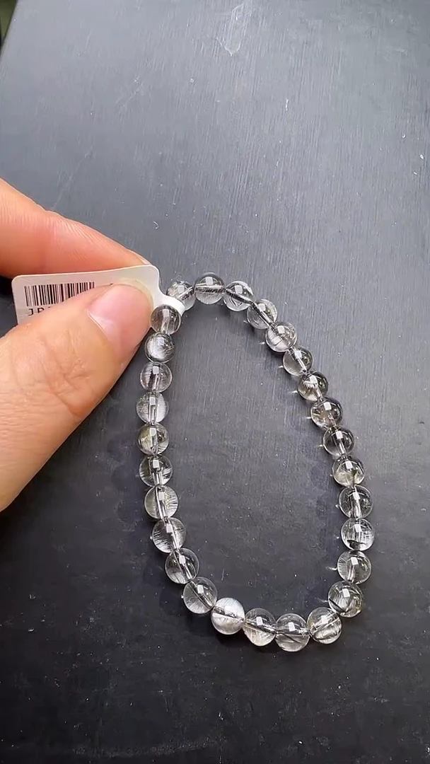 未镶嵌手串水晶银钛手串6mm+ JP57963