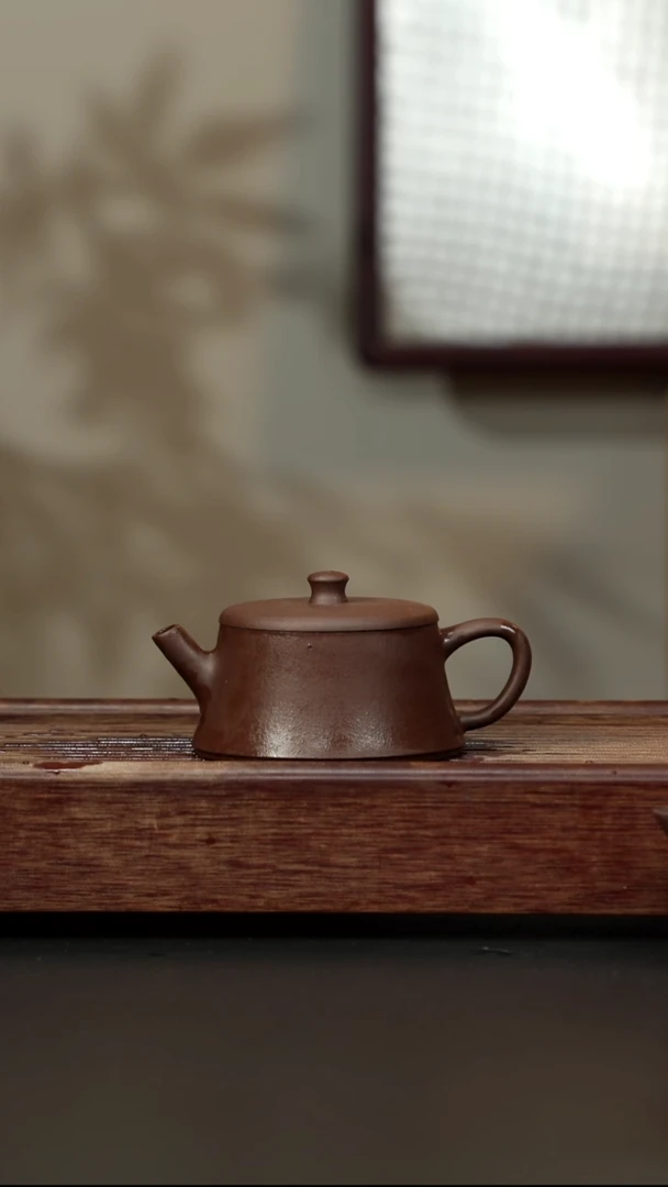 紫砂茶壶老紫泥 云柱