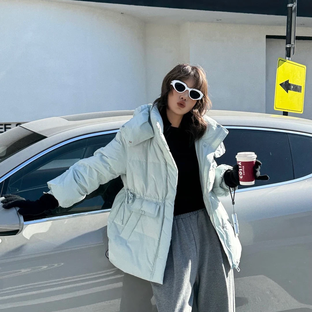 【菲菲专属】2024新款时尚羽绒服中长款女士极简