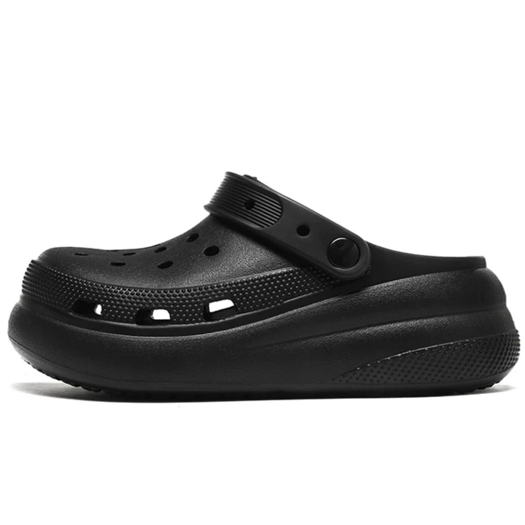 2025新款泡芙云朵洞洞鞋女夏季外穿泡芙头拖鞋防滑软底增高踩屎感