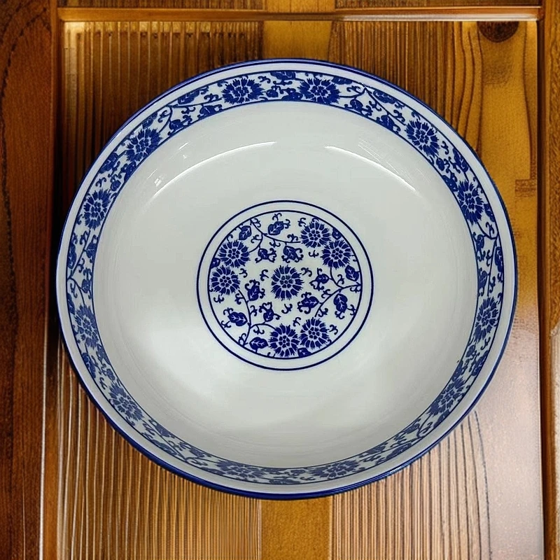 HST-青花9英寸面碗1个装一件/口径23高7