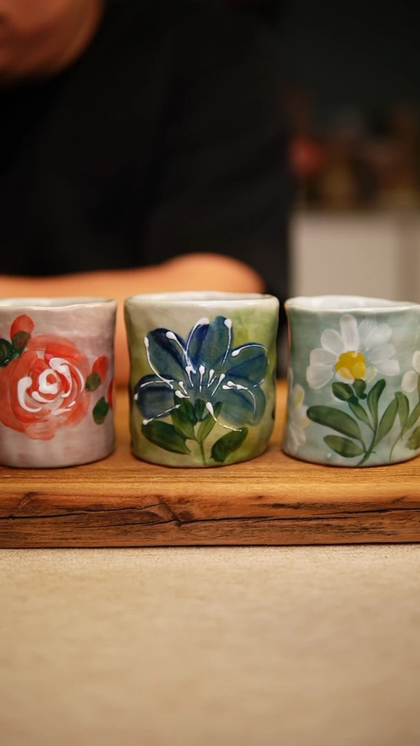 @@陶园瓷舍@@纯手工手绘@高温釉下彩