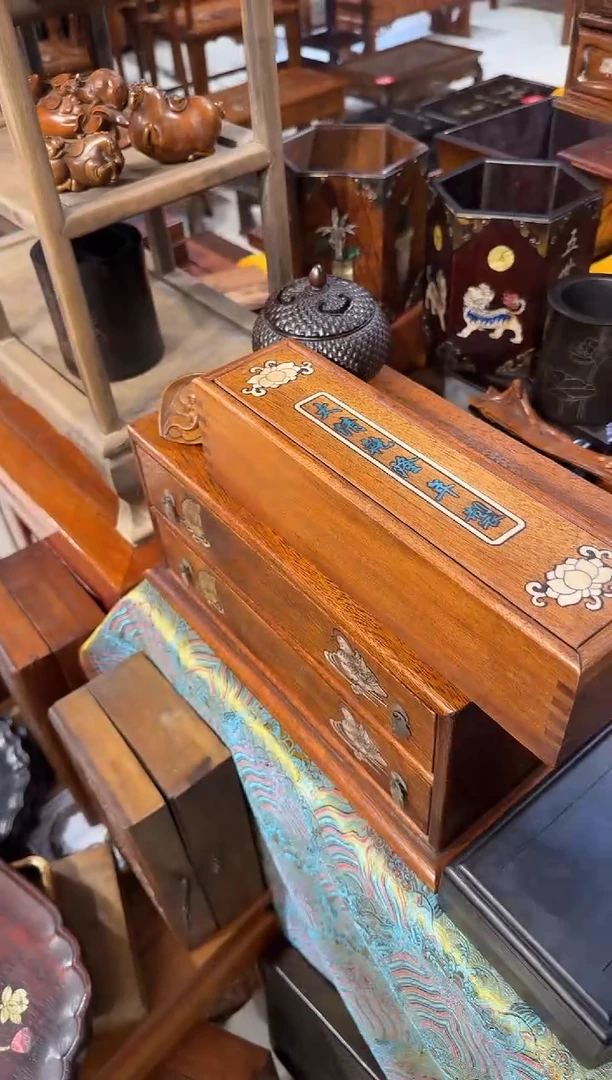 【闪购商品】木木艺缅花嵌字线香盒68.8888