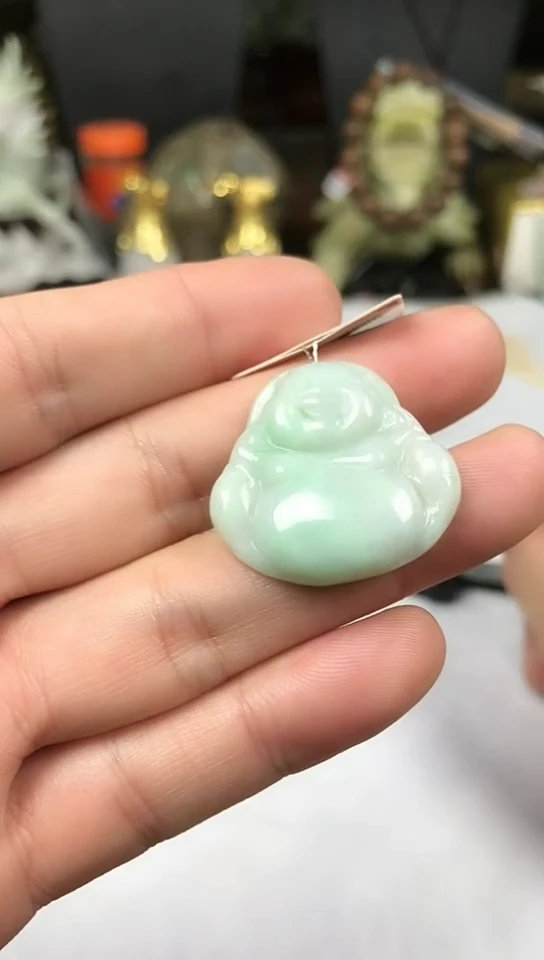 翡翠挂件未镶嵌佛公