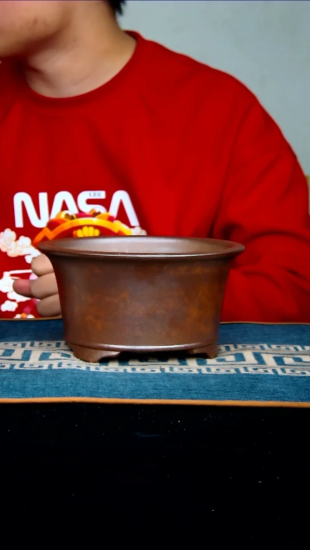 【闪购商品】紫砂花盆15*7.5内径紫砂花盆