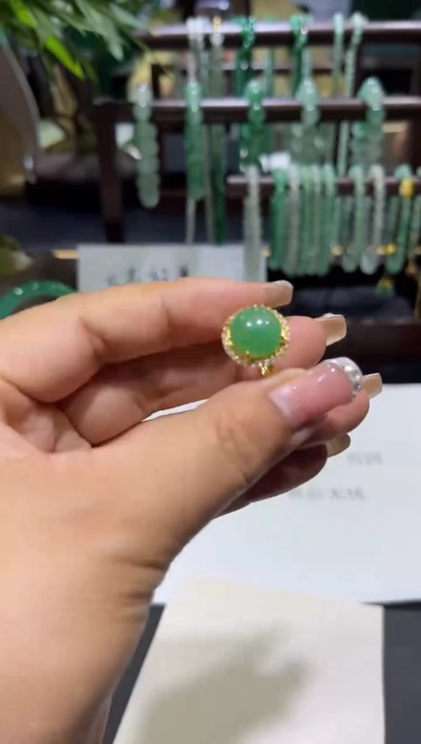 合金戒指石英质玉戒指