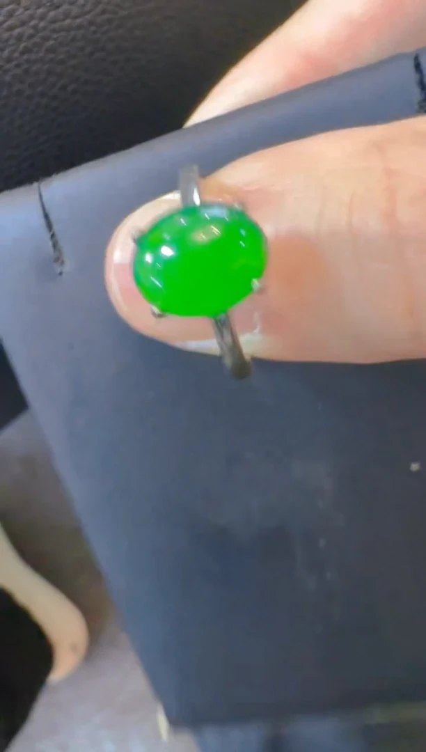 翡翠戒指未镶嵌天然A货翡翠