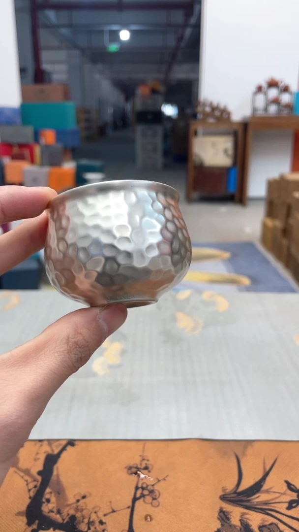 【闪购商品】瓷片@@@@@@@@@@@锤纹银杯