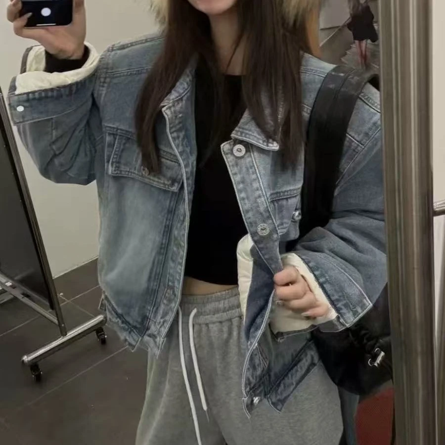 33886新出的啊啊啊！！雨雨复古牛仔短款外套