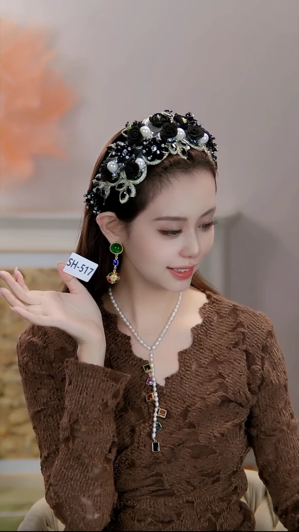 锌合金布艺发饰【SH-517