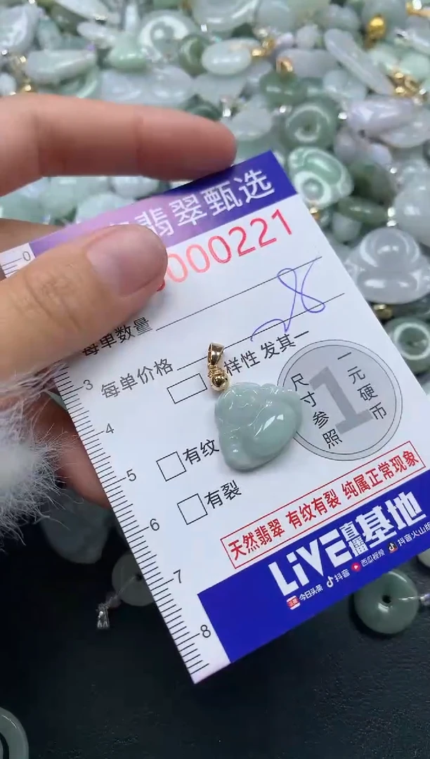 吊坠(不含链)未镶嵌翡翠0221