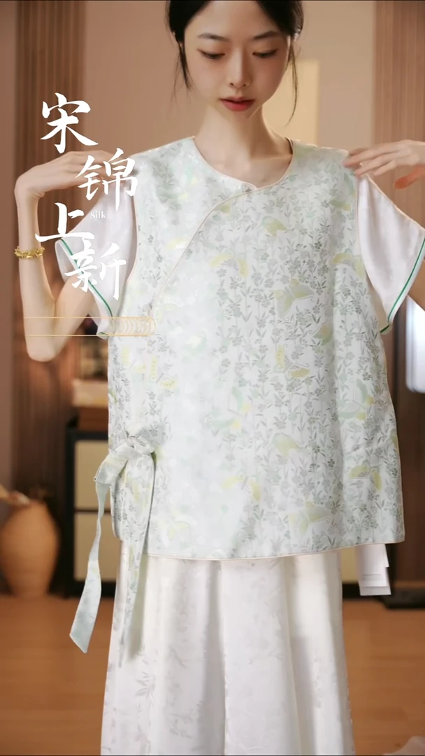 桑蚕丝浅草蝴蝶小码