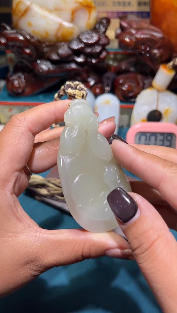 未镶嵌和田玉挂件一**凉1