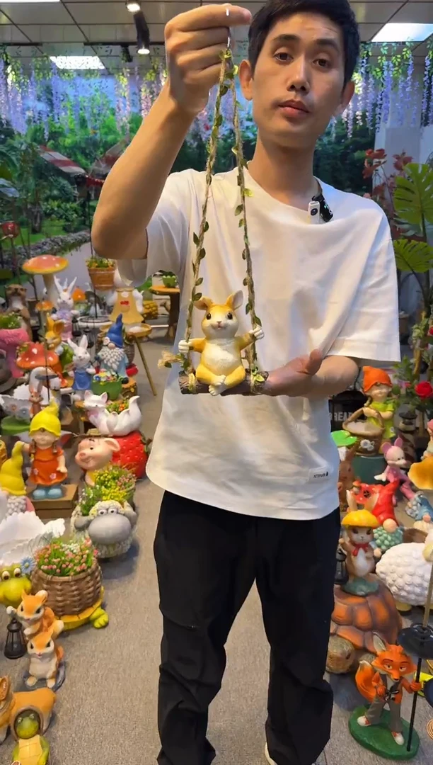 无花朵花园庭院摆件&00&