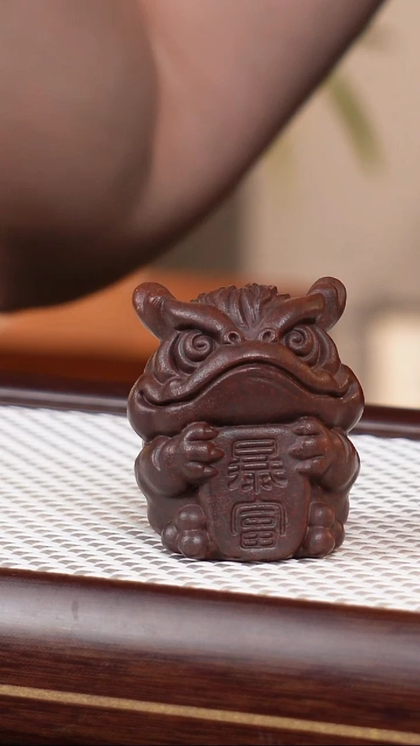 茶壶紫砂茶宠暴富