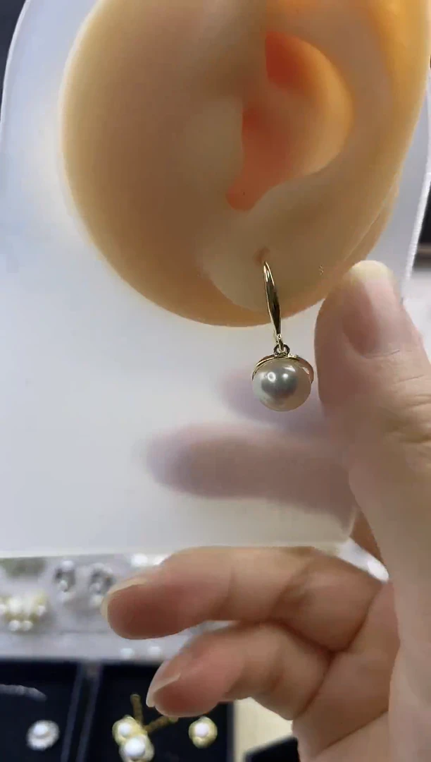 合金耳饰淡水珍珠108