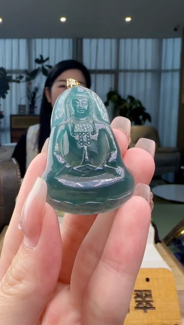 【闪购商品】翡翠颈饰18K金镶嵌多样性发其一CC@@60B7J15073