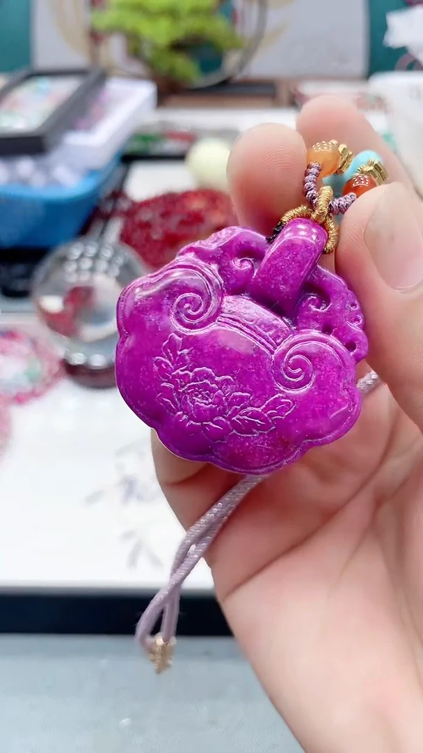 图片款 紫舒吊坠锁