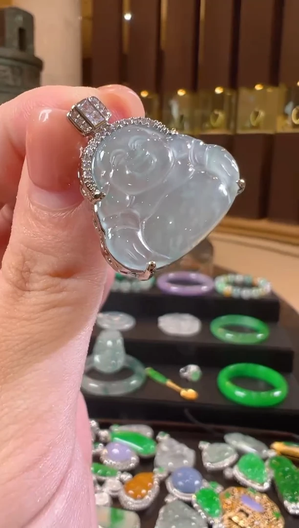 翡翠未镶嵌吊坠(不含链)天然A货翡翠AC01多样性发一