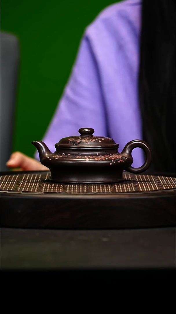 宜兴原矿高端紫砂 茄皮紫260cc