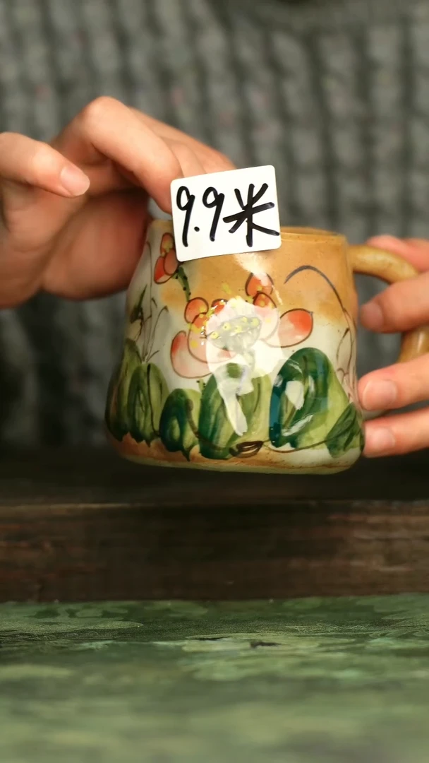 陶瓷青诗集手工手绘瓷器