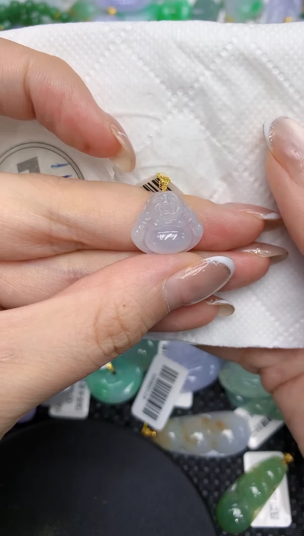 颈饰18K金镶嵌翡翠1111111